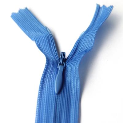 China UYY 3# Auto Lock End Coil Blue Nylon Zipper With Factory Price for sale