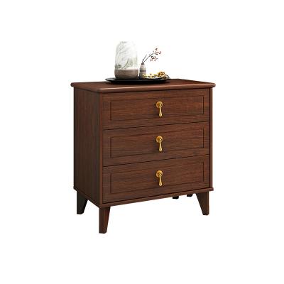 China (Other) Simple Adjustable Modern European Solid Wood Drawers Cabinet Bedroom Oak Storage Cabinet Chest for sale