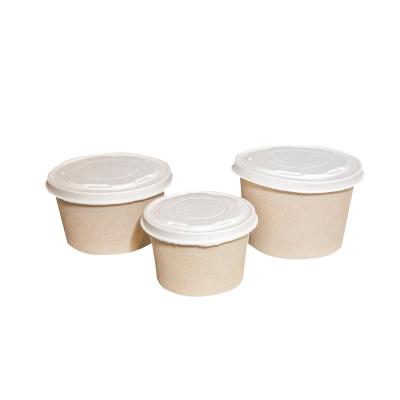 China All natural 100% Compostable marine-degradable paper soup cup lid for sale