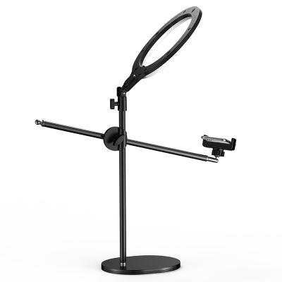 China PORTABLE Selfie Ring Light Cell Phone Holder With Tripod Stand For Live Stream Makeup Mini Led Ringlight Camera For Live Streaming for sale