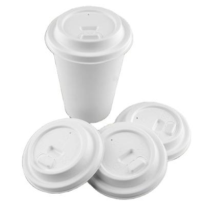 China Factory Sale 100% Hot Sale Biodegradable Sugar Cane Bagasse Raw Material Paper Pulp Cup Lids Non-refillable for Kids and Children for sale