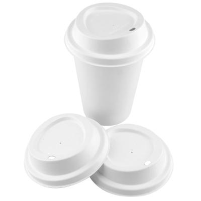 China Supplier Wholesale 100% Capsul Non-Refillable Biodegradable Cups Covers Recyclable Bubble Bagasse Cups Disposable Lids For Coffe Cup for sale