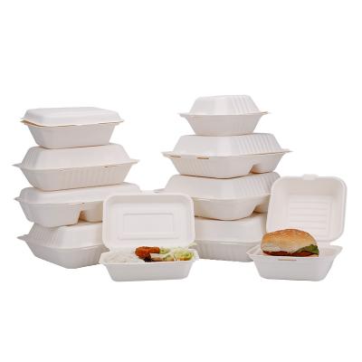 China Disposable Wholesale China Sugarcane Bagasse Takeout Biodegradable Compostable Tableware for sale