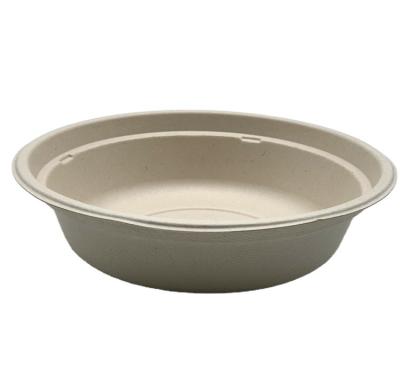 China Wholesale 100% Disposable Sugarcane Bagasse 12oz Disposable Salad Bowl Dinnerset for sale