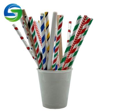 China Beverage Wholesales Disposable Biodegradable Drinking Cutlery Set Custom Printed Colorful Paper Straw For Bubble Tea for sale