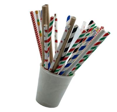 China New Arrivals Disposable Food Grade Solid Color Natural White Drinking Paper Straw For Party Supplies, Birthday, Wedding, Bridal And Celebrate for sale