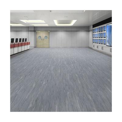 China Modern Customized Homogeneous Anti Slip PVC Vinyl Roll Flooring For School Classroom for sale