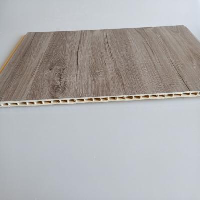 China Modern High Durability 4x8 Decoration Plastic Wood Look Interior Wall Panels For Library for sale