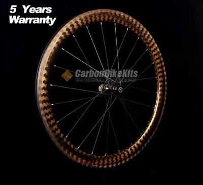 China 30/35/45/55mm carbon road rims 28mm tubeless carbon bicycle wheels5 years wide carbon bicycle warrranty for sale