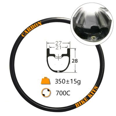 China Toray Carbon Fiber T700 700C 29er 27x28mm Tubeless Road Disc Brake Wheel ENVE-M5 Mtb Rim 350g for sale