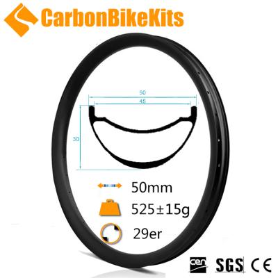 China Ancho S-XC29-50 by Hookless CarbonBikeKits XC Llantas de Bicicleta De Montana de Cortina 50mm for sale