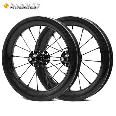 China Plastic/PVC 12 inch carbon wheel use carbon rim for kids balabce bike 12er kids push bike 12 inch bike wheel for sale