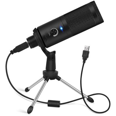 China Perfect Noise 3.5mm Portable Plug and Play Condenser Microphone Set Conference OEM MIC USB Desktop Microphone with Tripod for sale