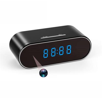 China Table Clock Cam Wifi 1080P HD Camera Amazon Hot Sale 1080p WI-FI Wireless Clock Mini Camera for sale