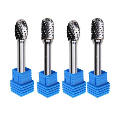 China Flexible Shaft Long 1/4 Shank Set Rotary Carbide Rotary Burr F Sf Type for sale