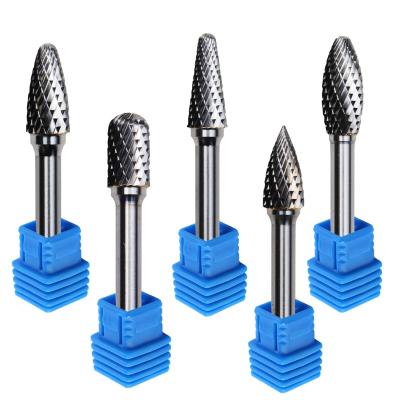 China Ball Bearing Machine Carbide Rotary Burr Cone Tree Shape Wear Resistance for sale