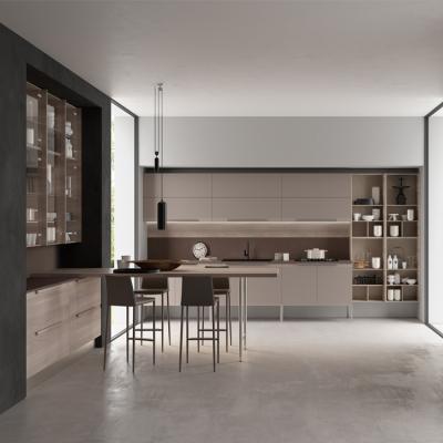 China Wooden Veneer Kitchen Cabinet Storage For Wholesales Modular Kitchen Cabinet for sale