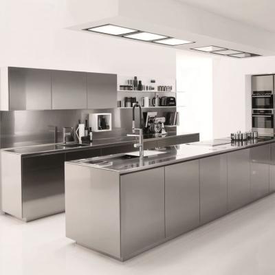 China Modern Modular Kitchen Steel Cabinets 304 Modular Kitchen Cabinets for sale