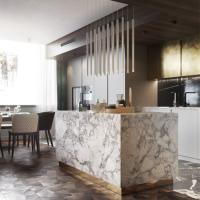China Hölzerner Speiseschrank-Lack-modularer Küchenschrank-Luxus MDF zu verkaufen