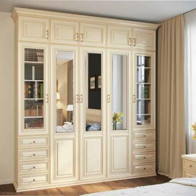 China Custom Made Handles Multilayer Modern Wardrobe Closets Hanging Storage for sale