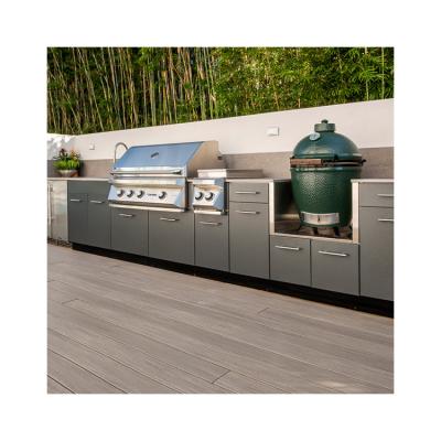 China Stainless Steel Modern Outdoor Kitchen Cabinets Waterproof for sale