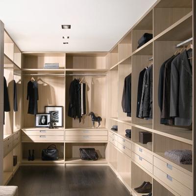 China Customized Wall Wardrobe Plywood Walk In Closet Bedroom Wardrobe Modern for sale