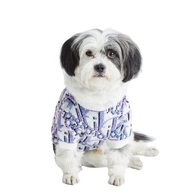 China Viable Winter Warm Knitted Dog Clothes Dog Cat Turtleneck Sweater For Small Dogs Apparel Puppy Coat Jacket for sale