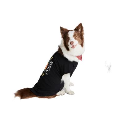 China 2021 Viable Hot Selling Ekkiochen Dog SEQUIN CUGGI T-Shirt Like Big Dog Clothes for sale