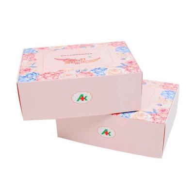 China Recyclable Free Sample Custom Design Garment Shoes Gift Announcement Kraft Paper Box for sale