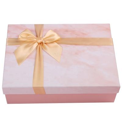 China New Products Logo Custom Materials Lid Pink Recycled Marble Gift Box With Old Bag Packing Box for sale