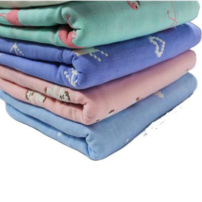 China High Quality Anti-Static Top Rated 6 Layers Bamboo And Cotton Baby Wrap Muslin Blanket Set Comforters for sale