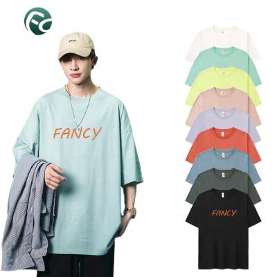 China New Summer New Summer Anti-wrinkle T-shirt Men Wholesale Custom Made Medium Sleeve Cotton O-Neck Unisex T Shirts for sale