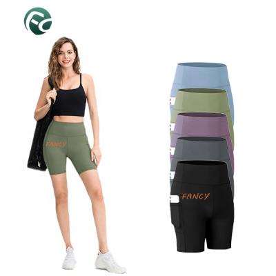 China Wholesale Leggings Top Gym Yoga Biker Waisted Anti-wrinkle Summer Running Shorts For Women for sale