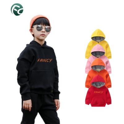 China OEM ODM Anti-Shrink Kids Fall Winter Clothes Custom Logo Private Label Pullover Kids Girl Boy Hoodie for sale