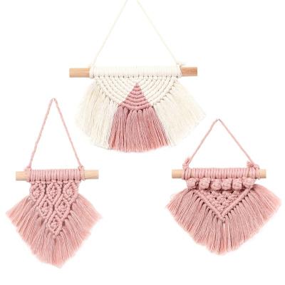 China 2021 New Arrival Wall Decor Boho Chic Macrame Tapestry Handmade Cotton Rope Decoration For Baby Room for sale