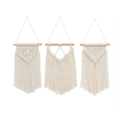 China Chic Home Decor Art Decor Macrame Wall Hanging Art Woven Wall Decor Boho for Apartment Bedroom Living Room Gallery for sale