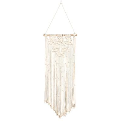 China Boho Chic Macrame Wall Hanging with Modern Chic Wall Art Tapestry Decor Cotton Tapestries for Dorm Room for sale