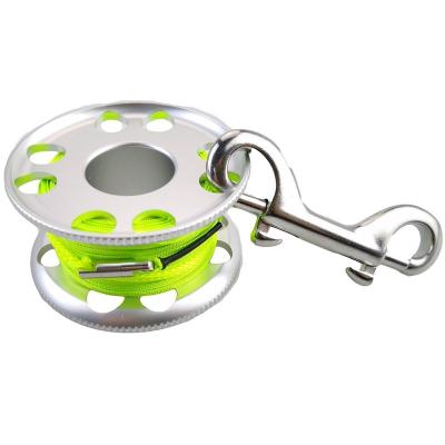 China Durable Dive Reel 30M Aluminum Spool Finger Spool for SMB Diving Alert for sale