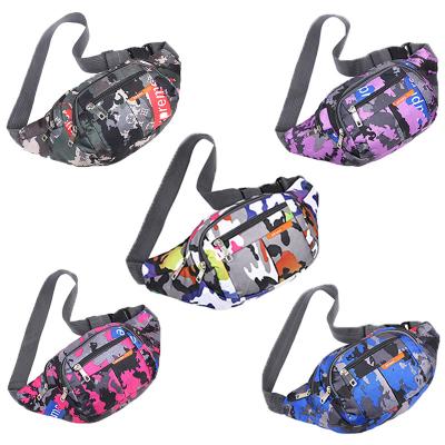 China Unisex Sports Custom Water Proof Fashion Travel Waist Bag Nylon Waterproof Camouflage Running Pussy Pack for sale