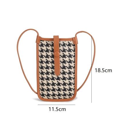 China Luxury Korean Luxury Leopard Design Mobile Phone Bags Small Women Single Shoulder Cross - Body Women Cell Phone Bag for sale