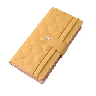 China Lady Wallets Long Multi-Card PU Leather Anti Theft Wallets Large Capacity Anti Theft Wallets Card Holder For Women for sale