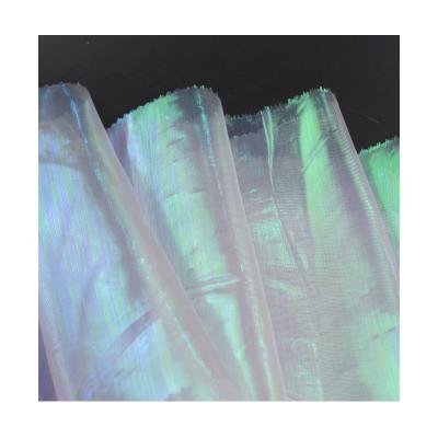 China Shrink-Resistant Transparent Foil Fabric Dance Wear Fabric For Evening Dress for sale