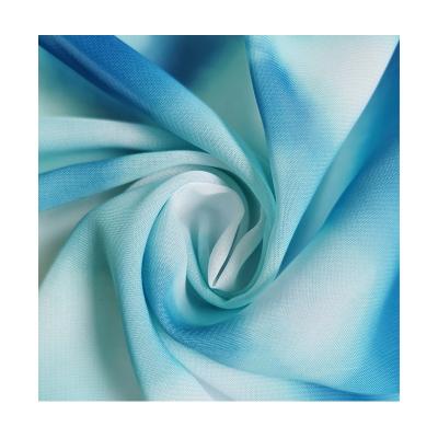 China China Organic Textiles Tie Dyed Chiffon Fabric Georgette Chiffon Fabric For Dress for sale