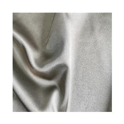 China Tear-resistant RPET twist elastic satin recycled silk-like fabric shiny for sale