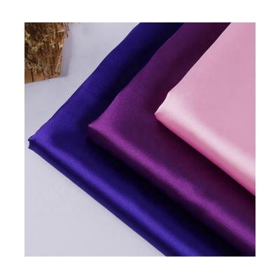 China Plain 2021 RPET Matte Satin Fabric Poly Satin Tear-Resistant Fabric For Party Sashes for sale