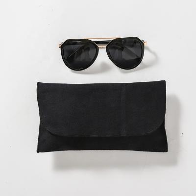 China Fashionable Custom Felt .eco-friendly Fin Envelope Dust Bag Sunglasses Pouch Bag Black for sale