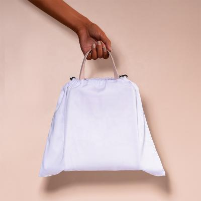 China Recyclable White Black Cotton Dust Bag Covers For Handbag for sale