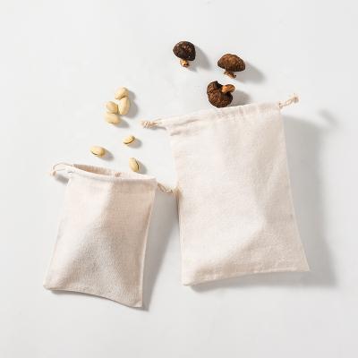 China Eco-friendly Recycled 100% Natural Custom Small Canvas Pouch Muslin Drawstring Hemp Soap Bags for sale