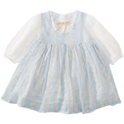 China 2022 Breathable Princess Girls Embroidered Dress Children New Birthday Dress Baby Lolita for sale