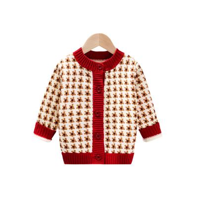 China Anti-wrinkle autumn winter integrated pile baby cardigan kids sweaters product toddler girl cardigan product for sale